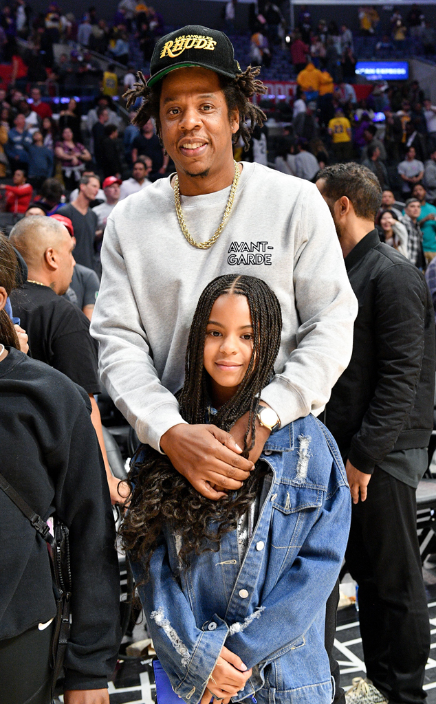 JayZ and Blue Ivy Carter Steal the Show During Lakers Game Outing